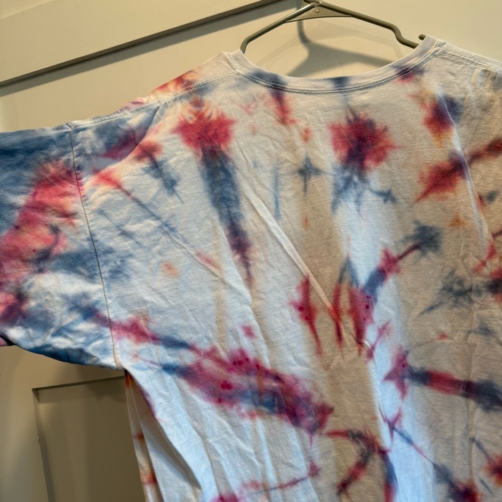 Fruit of the Loom Tie-Dye Tee - Red and Blue - Picture 5 of 5